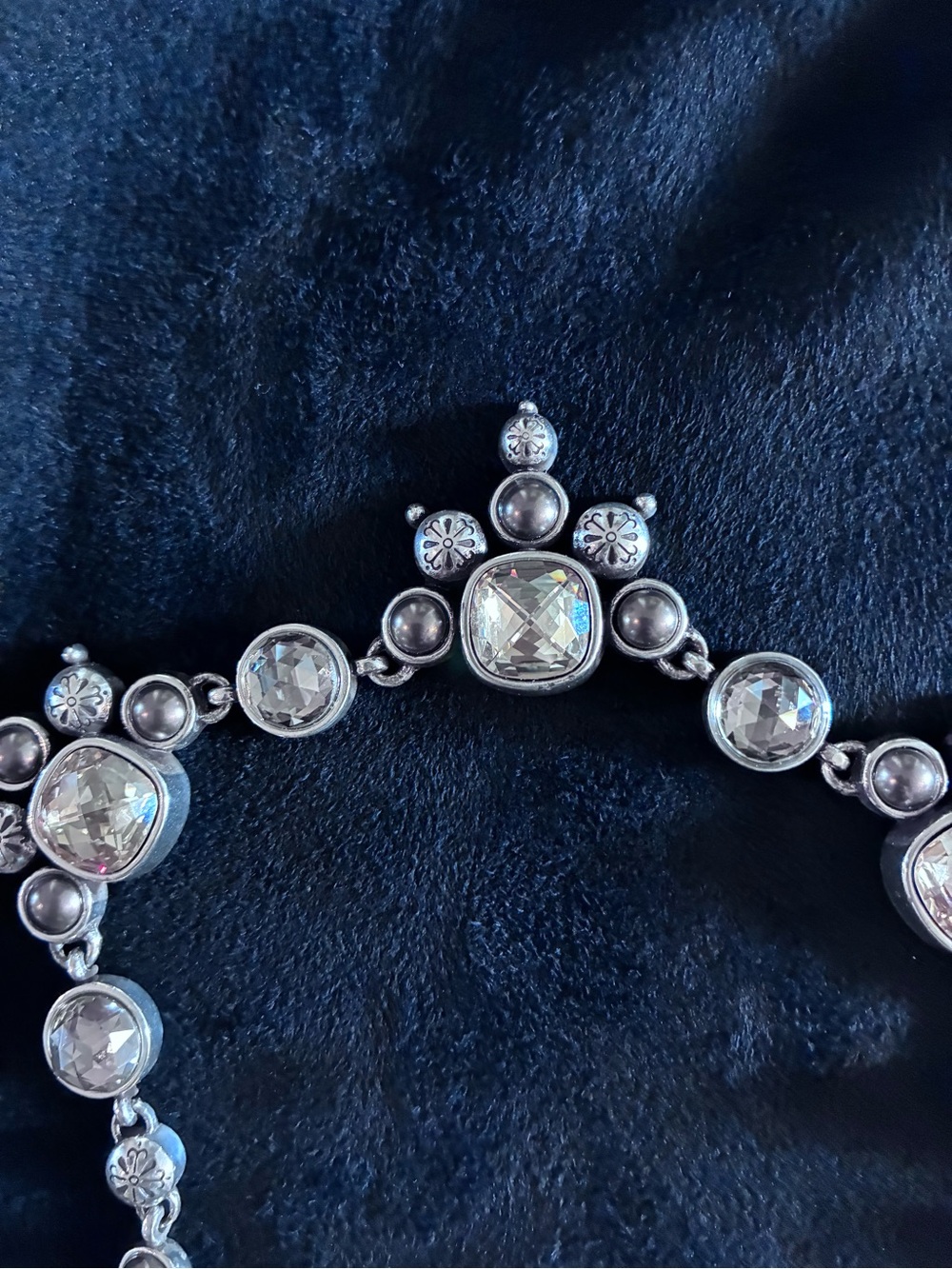 Brighton-Citrine, Smokey Topaz, and Chocolate Pearl On Silver Necklace